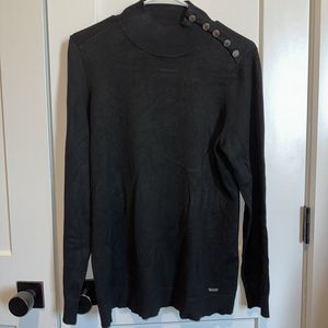 CALVIN KLEIN WOMEN'S BLACK SWEATER LONG SLEEVE SIZE M NWOT